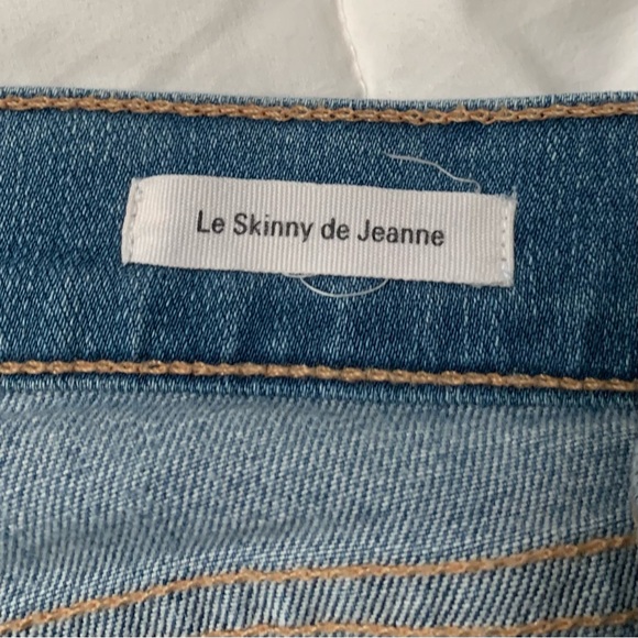 Frame Denim Blue Skinny Distressed Jeans - Picture 4 of 5